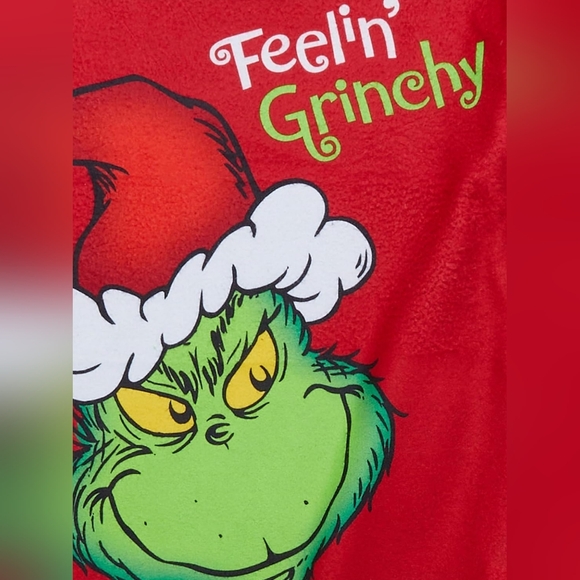 🌲 Kids’ Festive Grinch Pajama Set — Size M (8) — Excellent Condition - Picture 2 of 11